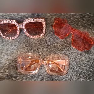 Over sized Sunglasses | Hues of Glamorous Pink | Sunnys 🌞 | shades | 3 pair